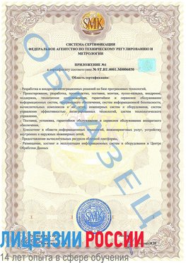 Образец сертификата соответствия (приложение) Кудымкар Сертификат ISO 27001